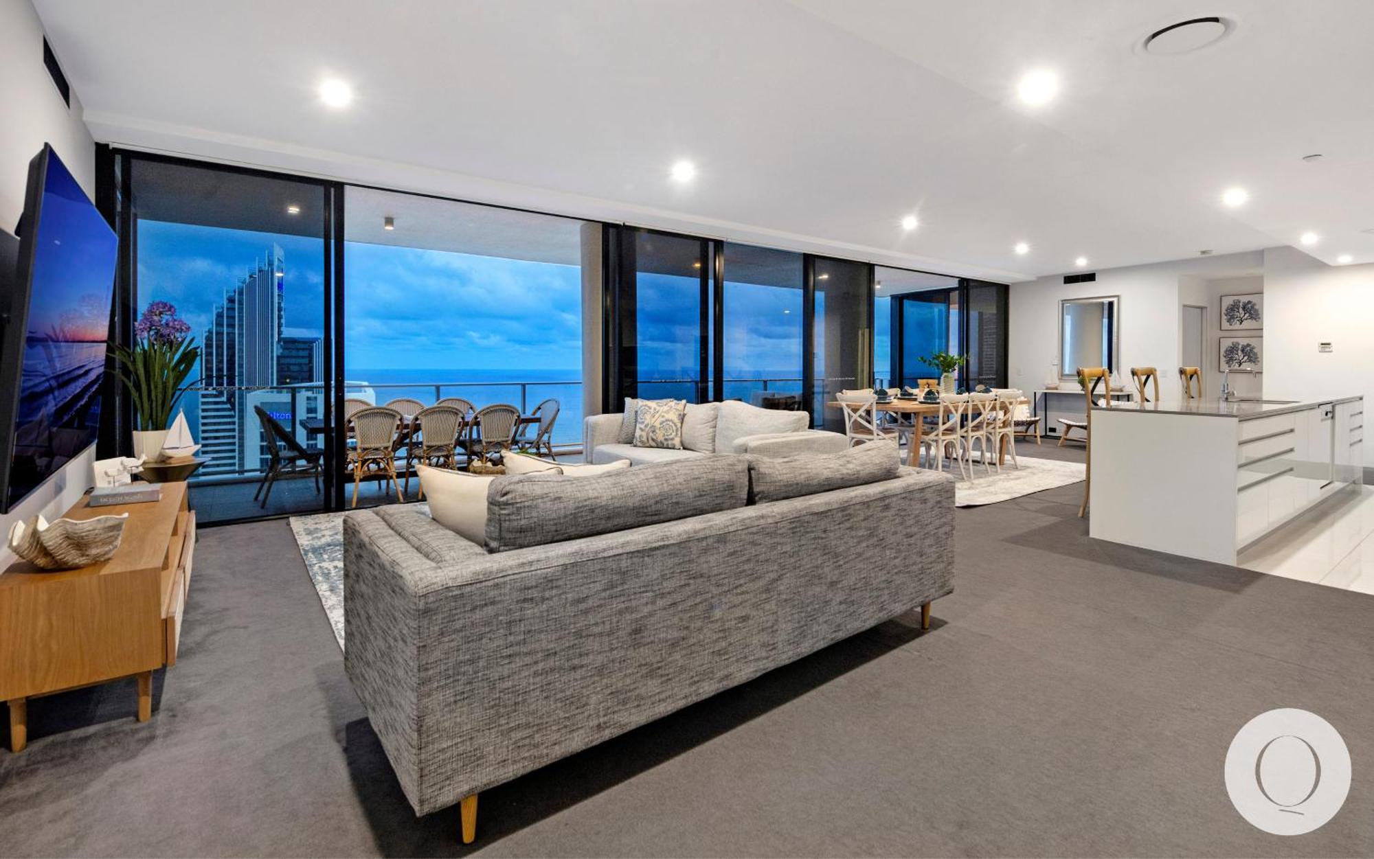 5 Bedroom Executive Sub Penthouse In The Heart Of Surfers With Full Ocean Views - Sleeps 12 - Circle On Cavill Amazing!! Голд-Кост Экстерьер фото
